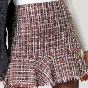 Tweed Plaid Skirt from Francesca